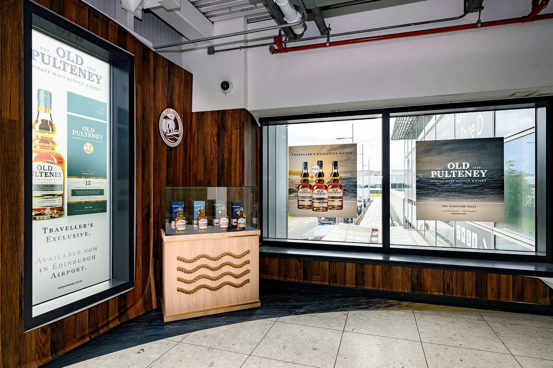 Old Pulteney takes to the skies with European Airport activations